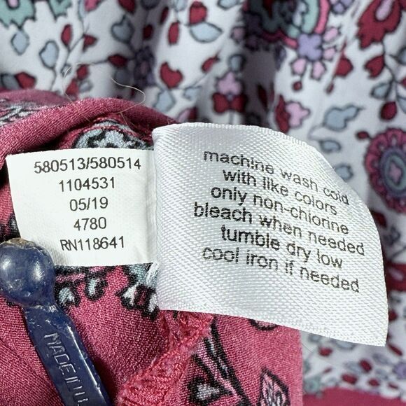 Lane Bryant Blouse Womens Sz 24 Sleeveless Multi Color Floral Flowy Dressy Top - Picture 10 of 10